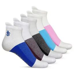 Men Pack of 5 Colourblock Ankle-Length Socks-image-3
