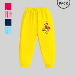 kuchipoo Pack of 5 Girl Graphic Print Pyjamas with Elasticated Waist-picture-2