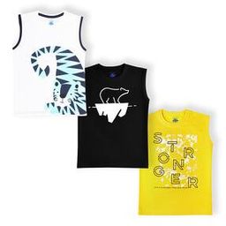 Pack of 3 Boys Graphic Print T-Shirts-image-1