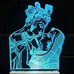 Radha Krishna Print LED Night Lamp-image-65