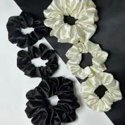 Women Set of 6 Volumizer Scrunchies -31