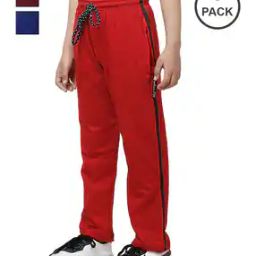 Boys Pack of 3 Straight Track Pants with Contrast Taping-30