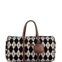 Women Geometric Print Duffle Bag with Coin Pouch-image-15