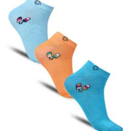 Women Pack of 3 Printed Ankle-Length Everyday Socks-image-14