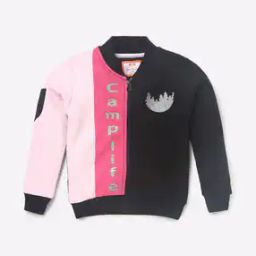 Typographic Print Zip-Front Jacket-image-71