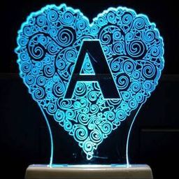 Typographic Print LED Night Lamp-1
