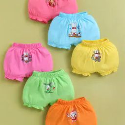 Pack of 6 Girls Printed Briefs-35