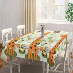 Cartoon Print Cotton Blend 8 Seater Table Cover-picture-24