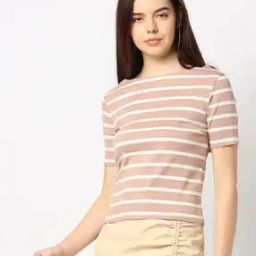 Women Striped Fitted Top-image-54
