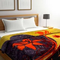 arrabi Floral Print Double Size Blanket-picture-49