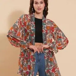 fashfun clothing Women Western Wear Floral Shrug-picture-3