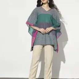 Striped Yarn-Dyed Kaftan-image-19
