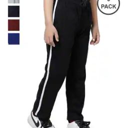 Boys Pack of 5 Straight Track Pants with Drawstring-picture-11