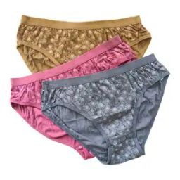 Pack of 3 Micro Print High-Rise Briefs-image-65
