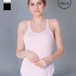 Pack of 3 Scoop-Neck Camisoles-image-69