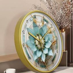 Floral Round-Shaped Wall Clock-picture-30