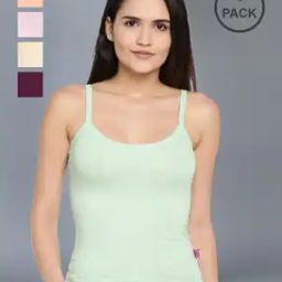 Pack of 5 Scoop-Neck Camisoles-image-102