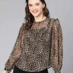 Leopard Print Round-Neck Top-picture-10