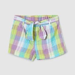 Girls Checked Regular Fit Shorts-picture-8