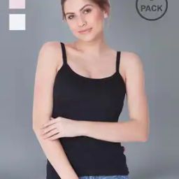 Pack of 3 Scoop-Neck Camisoles-picture-30