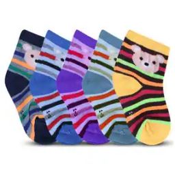 Boys Pack of 5 Striped Socks-picture-31