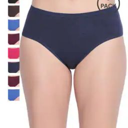 Pack of 9 Solid Hipster Panties-picture-18