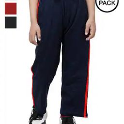 Boys Pack of 4 Straight Track Pants with Contrast Taping-image-21