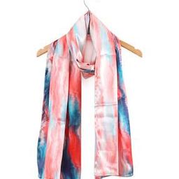Women Tie & Dye Crepe Silk Scarf-image-15