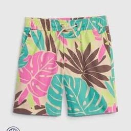 Leaf Print Shorts-image-43