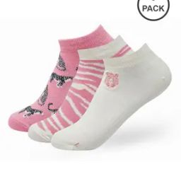 Pack of 3 Women Ankle-Length Socks-image-68