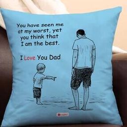 Typographic Print Cushion Cover with Filler 12" x 12"-23