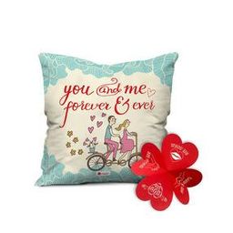 Typographic Print Cushion 12" x 12"-15