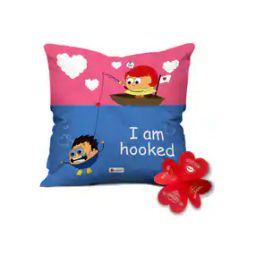 Typographic Print Cushion 12" x 12"-18