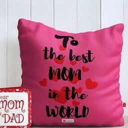 Typographic Print Cushion Cover 12" x 12"-39