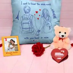 Graphic Print Cushion Cover 12" x 12"-11