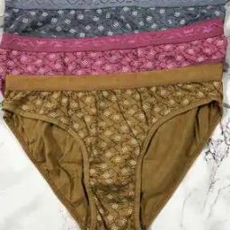 Pack of 3 Women Printed Briefs with Elasticated Waist-image-83