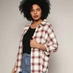 Women Checked Regular Fit Shirt-image-32