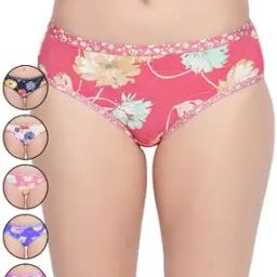 Floral Print Mid-Rise Panties-picture-22