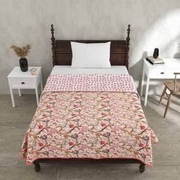 Floral Print Cotton Single Dohar-image-25