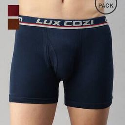 Pack of 3 Men Trunks with Elasticated Waistband-picture-16