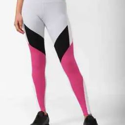 Colourblock Leggings with Elasticated Waist-image-12