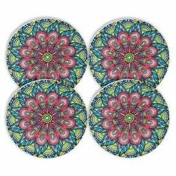 Set of 4 Geometric Print Pure Cotton Table Placemats-image-7