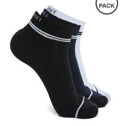 Pack of 3 Solid Ankle-Length Socks-image-55