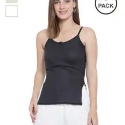 Pack of 3 Round-Neck Camisoles-picture-36