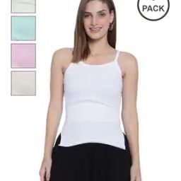 Pack of 5 Round-Neck Camisoles-picture-48