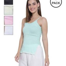 Pack of 5 Round-Neck Camisoles-picture-14
