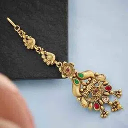 Gold-Plated Kundan-Studded Mangtika-image-29