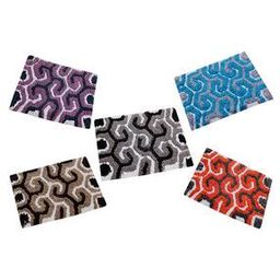 Abstract Pattern Set of 5 Anti Skid Cotton Door Mat 16"x24"-picture-12