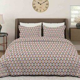 120 TC Printed Double Size Bedsheet with Pillow Covers-image-51
