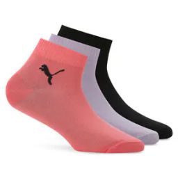Pack of 3 Logo Print Ankle-Length Socks-66